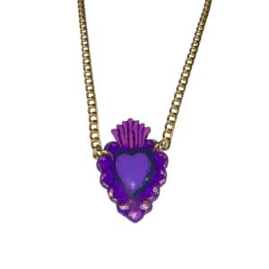 Collar Milagritos Morado